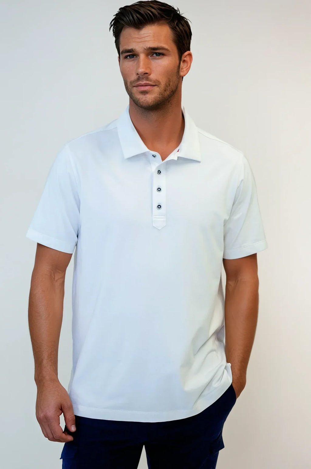 Buki Cinqo Polo 2-Pack - White/Navy
