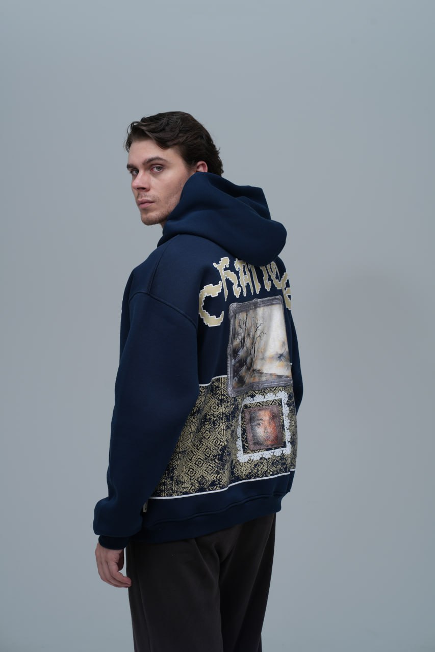 "Change" Panelled Hoodie