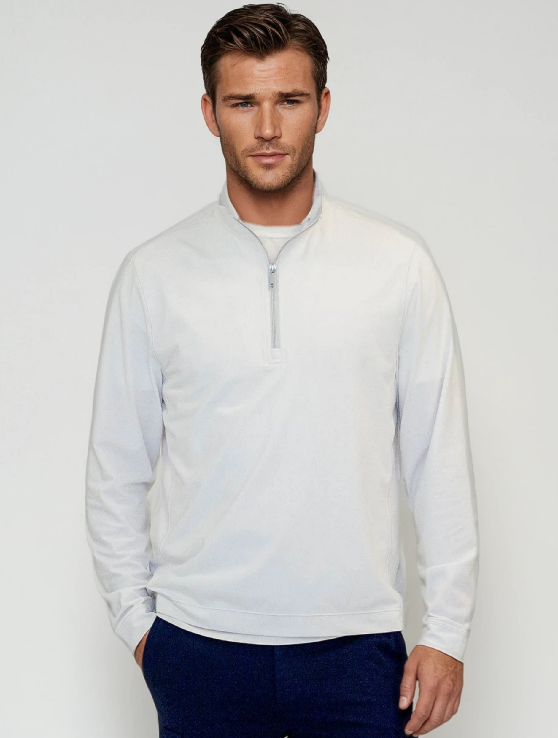 Buki Cinqo Travel Half Zip 2-Pack - Navy/White
