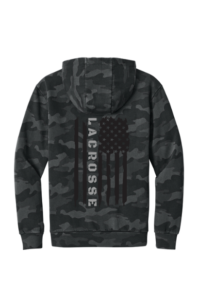 Lacrosse Flag Camo Hoodie - SUDT2200CLAXFLAG