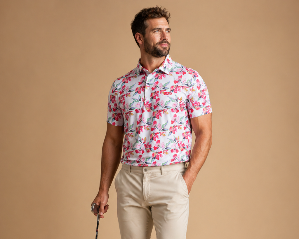 Cherry Blossom Performance Polo