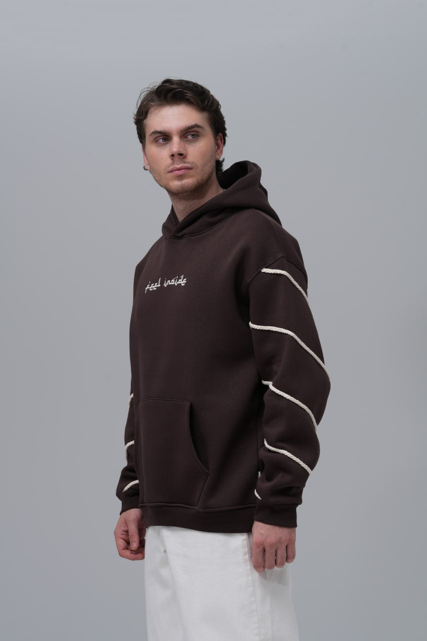 "Feel Inside" Embroidered Hoodie