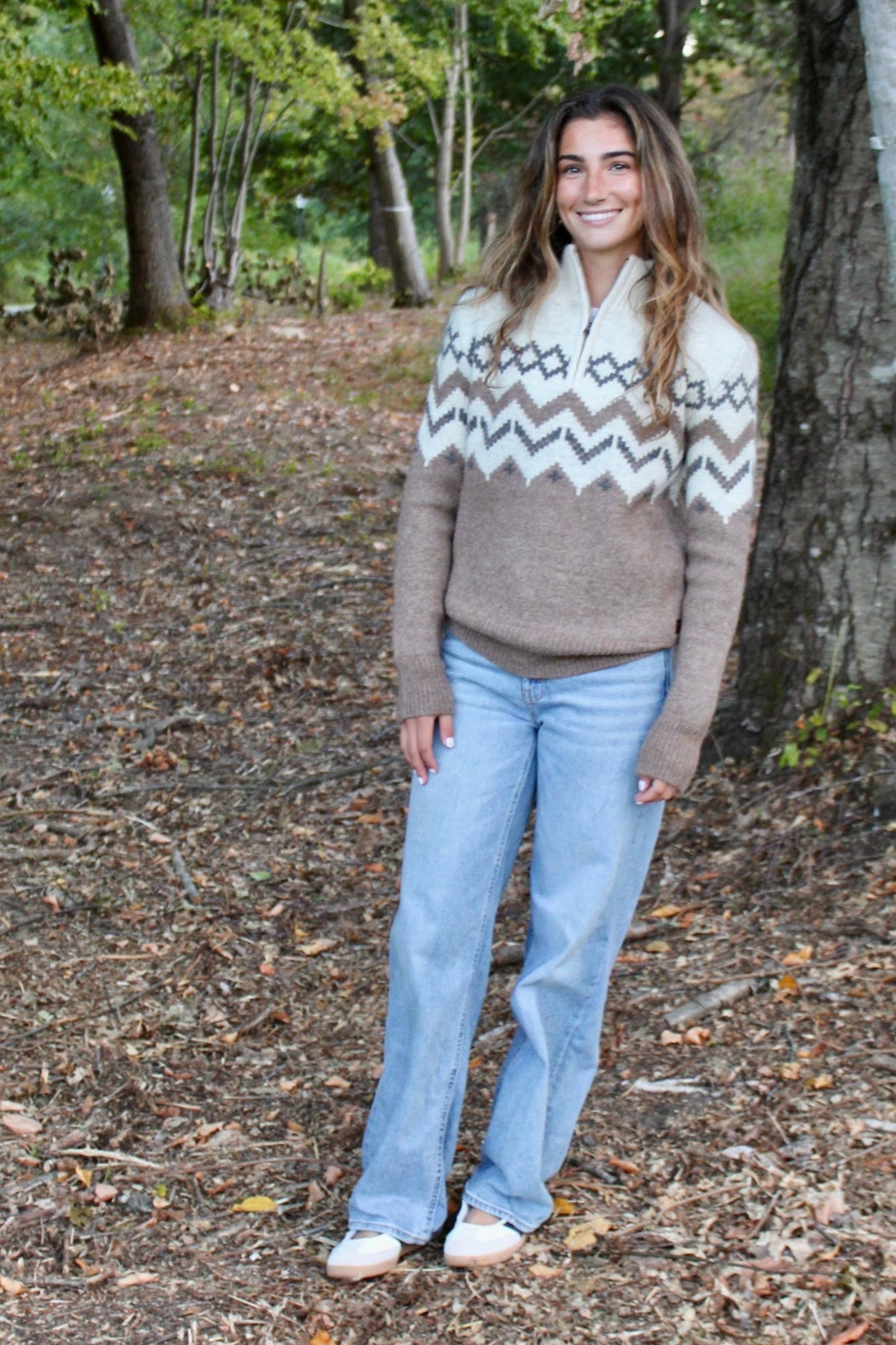 Skyward Alpaca/Wool Sweater (Ivory)