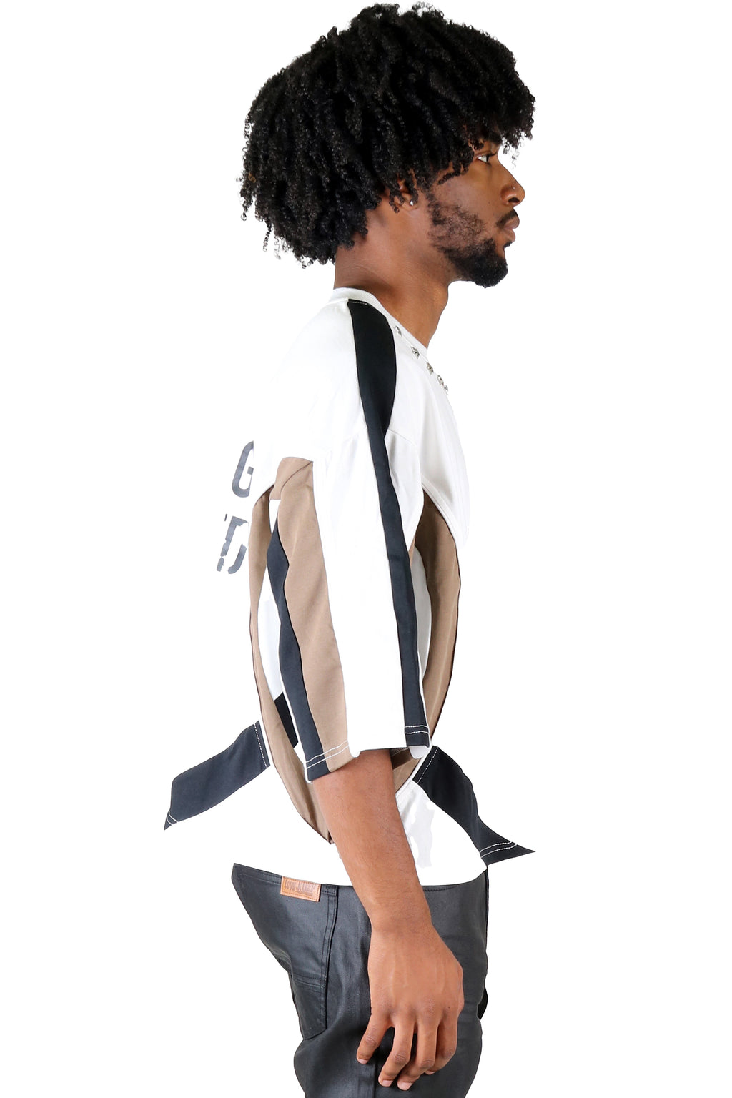 ATYPICAL S/N Jersey 3/4 Sleeve Crop Top Tee