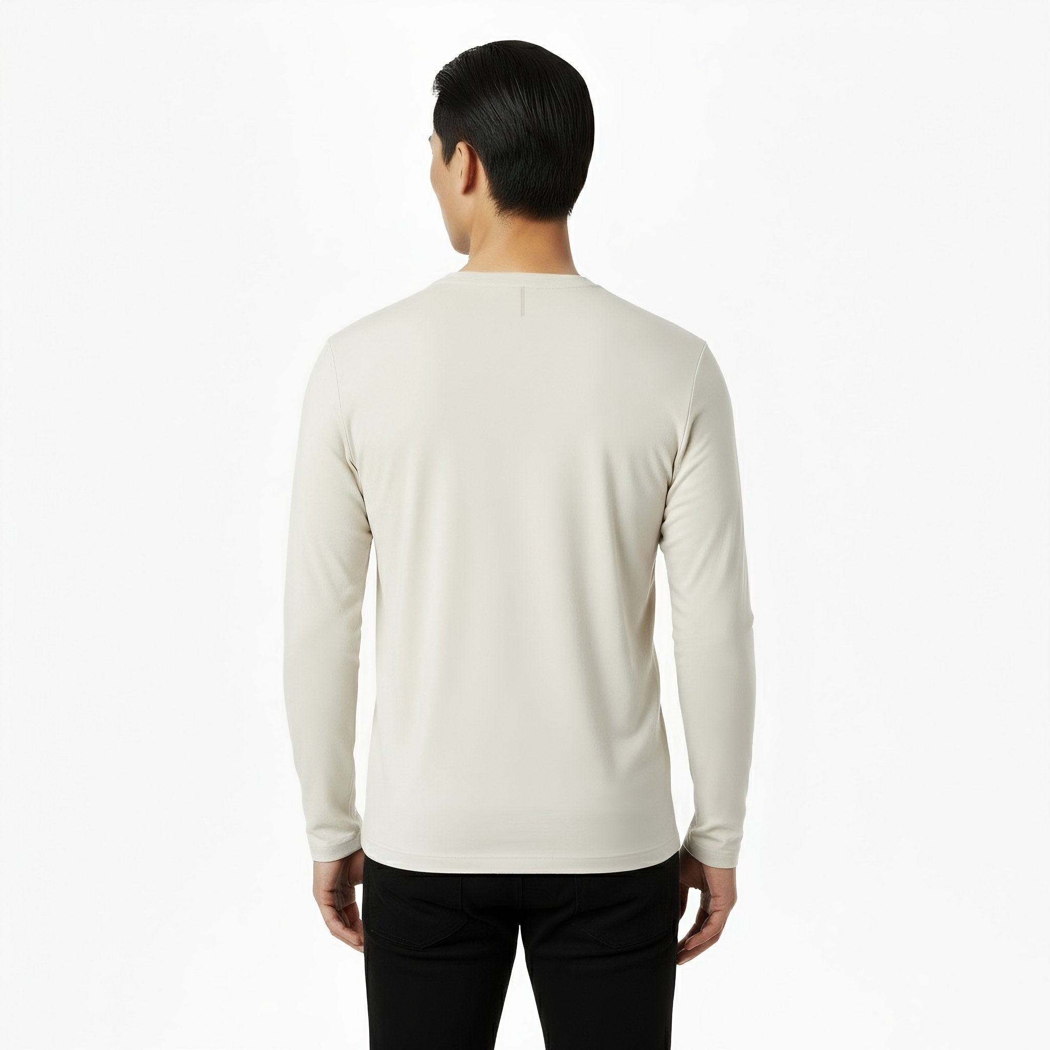 Mason White Long Sleeve Crew