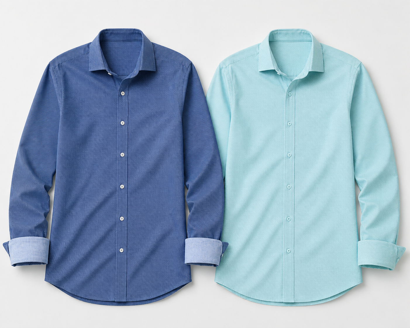 Studio Dot Dress Shirt 2-Pack - Blue/Teal