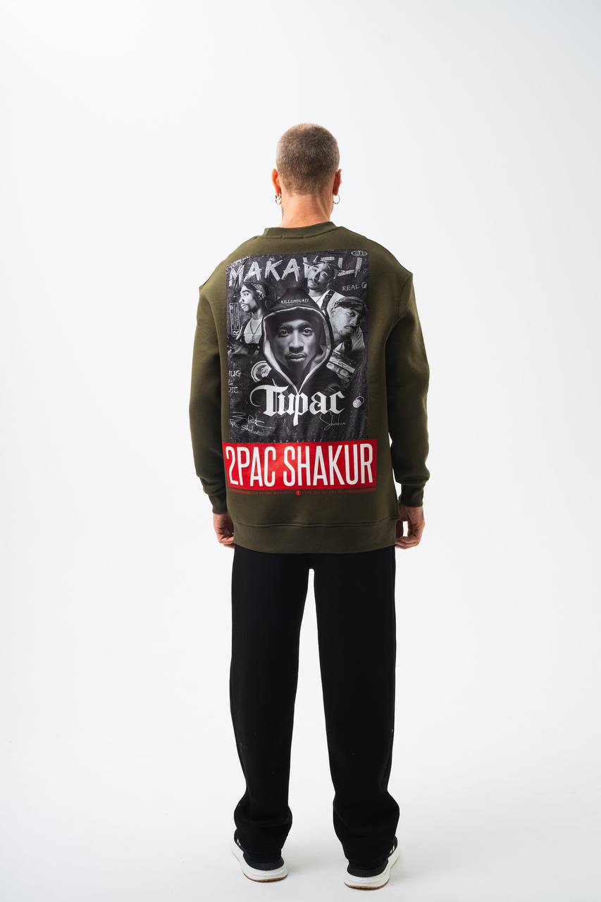 Tupac Shakur Oversized Sweatshirt: Iconic Legend Graphic