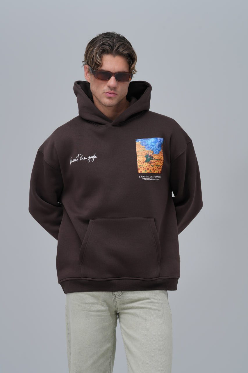 Van Gogh "Starry Night" Graphic Hoodie
