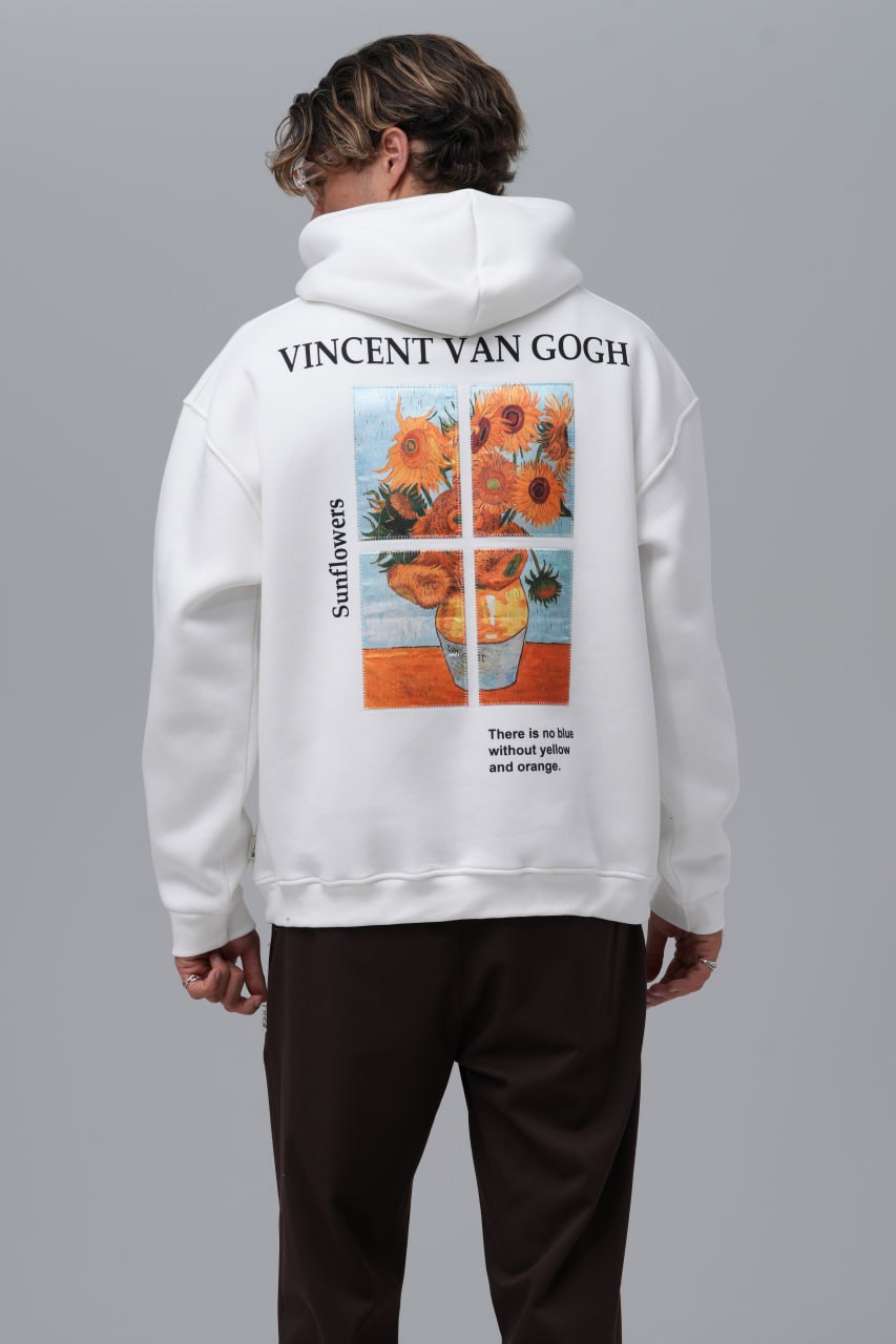 Van Gogh "Sunflowers" Graphic Hoodie