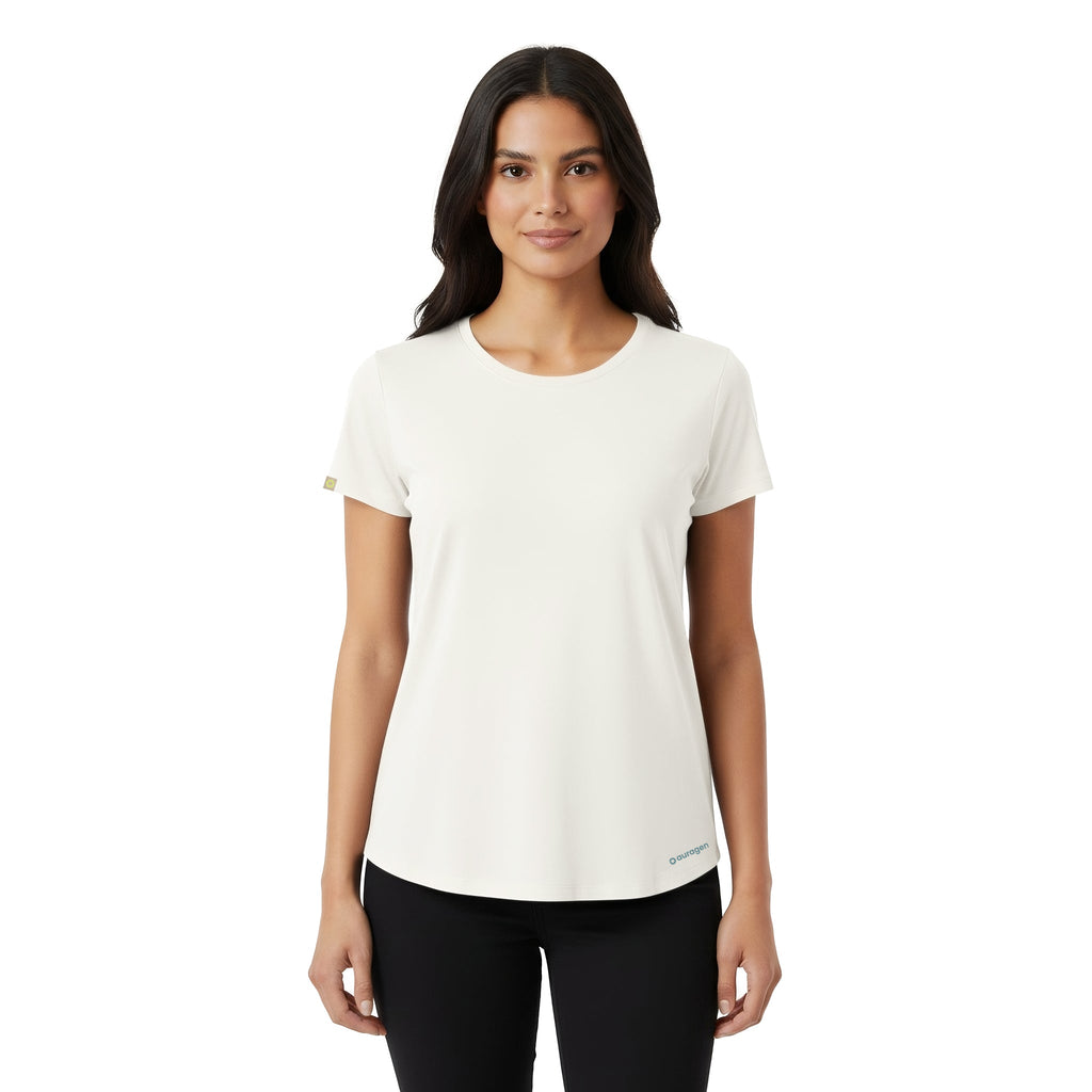 Kenzi White Short Sleeve Crew