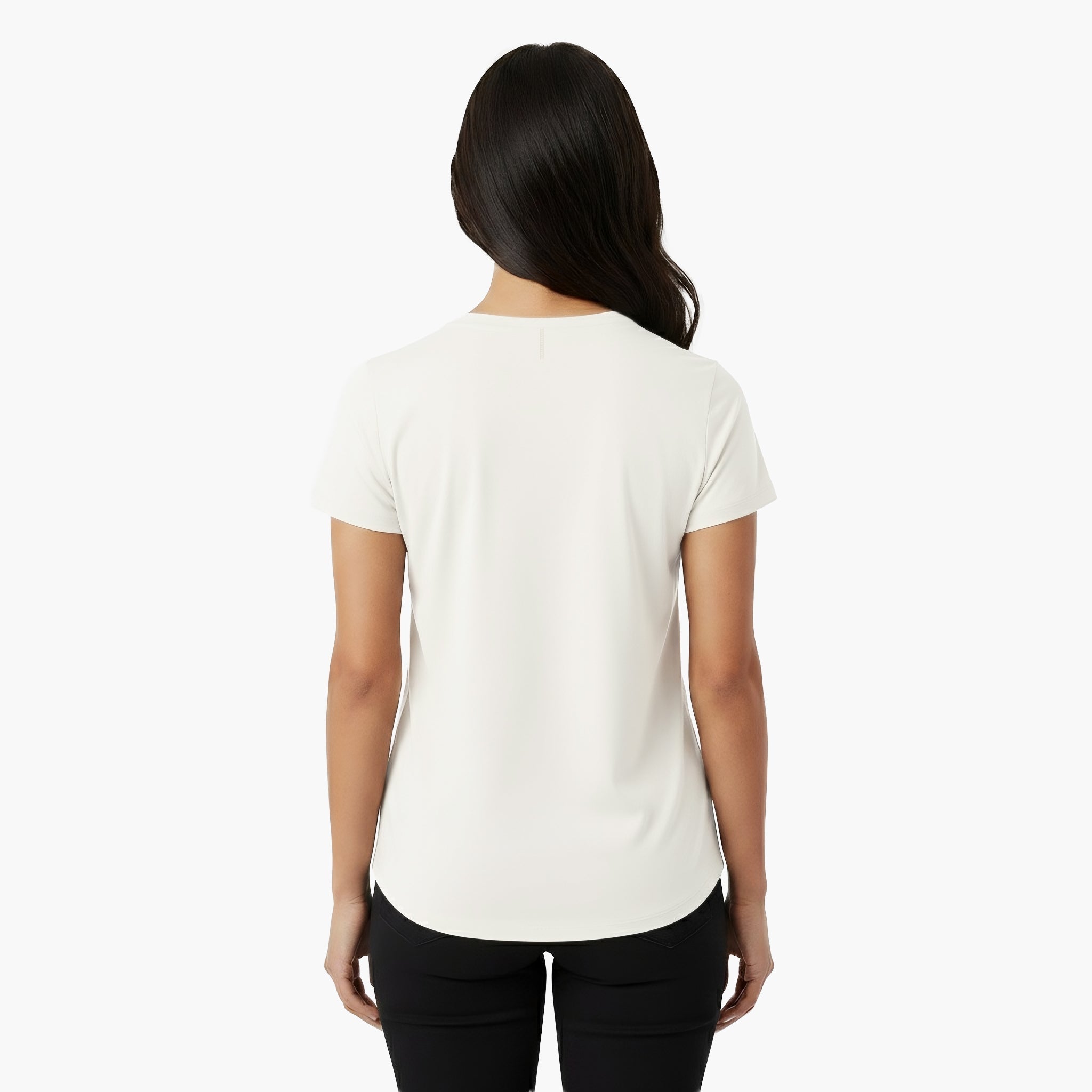 Kenzi White Short Sleeve Crew