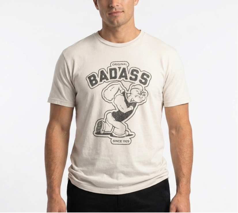 BADASS Organic Tee (Sand)