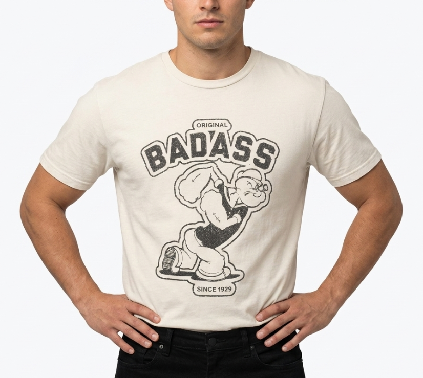 BADASS Organic Tee (Sand)