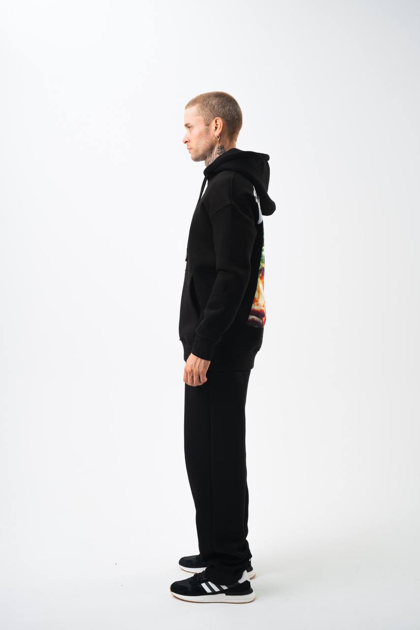 Flaming "Joker" Graphic Unisex Hoodie – Edgy Streetwear