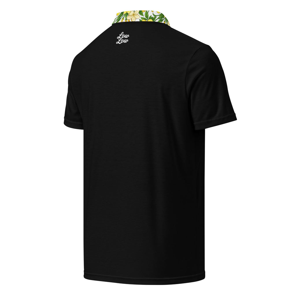 Low Low: Black/Yellow Jasmine Trim | Polo Shirt (slim fit)