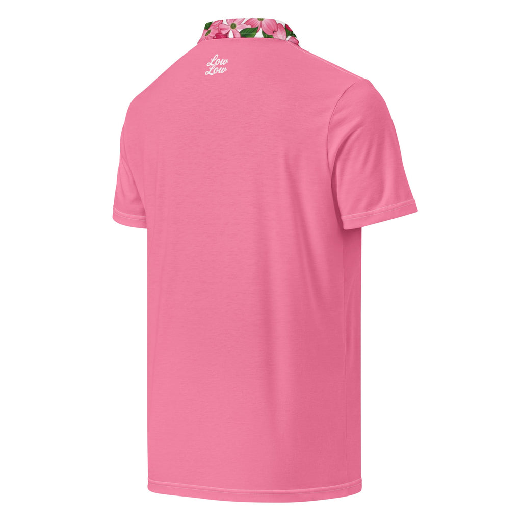 Low Low: Pink Dogwood Trim | Polo Shirt (slim fit)